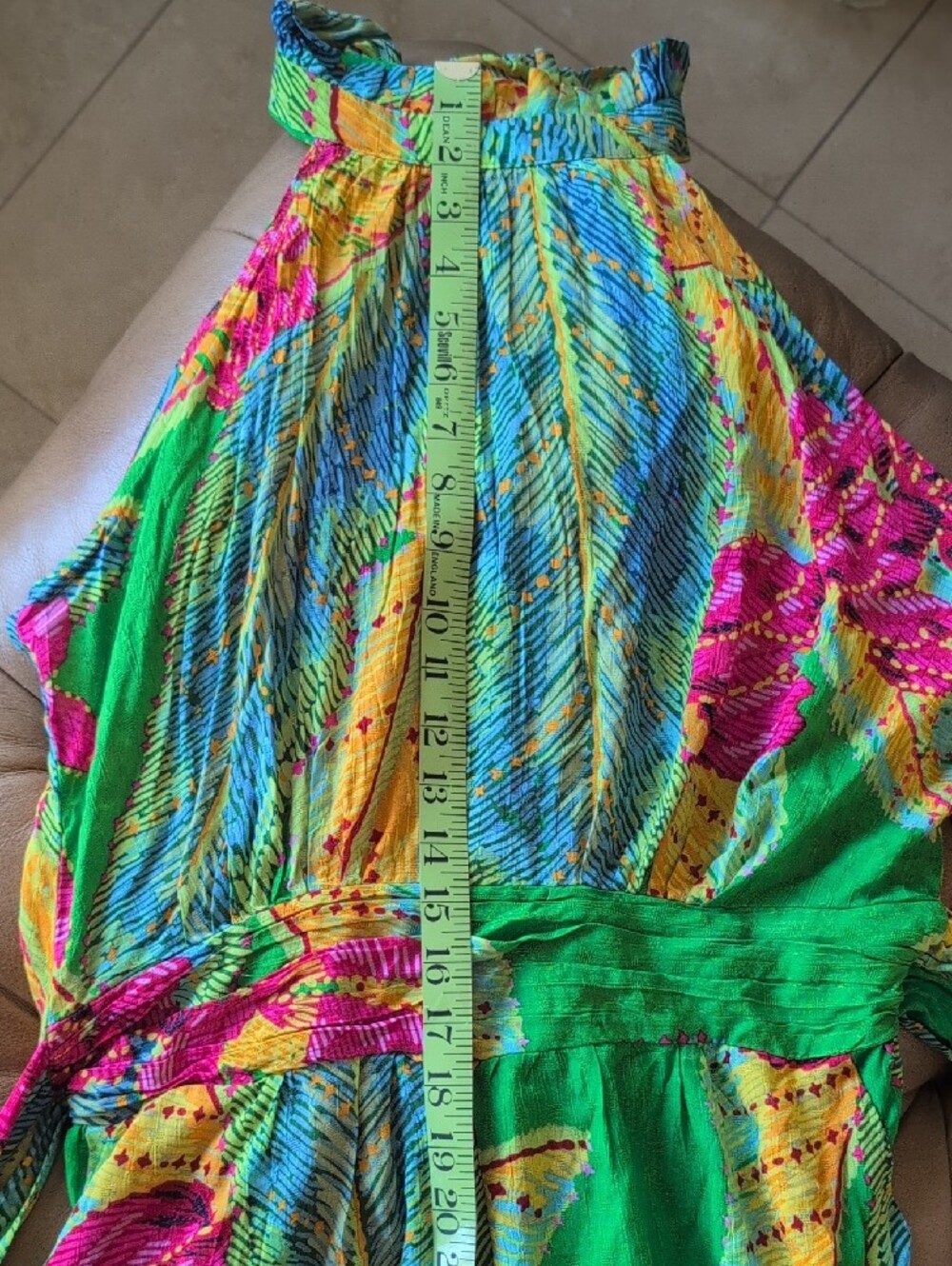 Cynthia Rowley Green Multicolor Tropical Print Romper - Picture 7 of 10